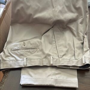 Paul Fredrick Men's Light Tan Dress Pants